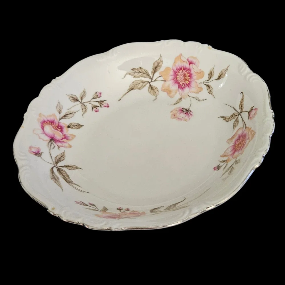 Edelstein Bavaria Maria-Theresia Chaimont 18197 Floral Porcelain Salad Bowl